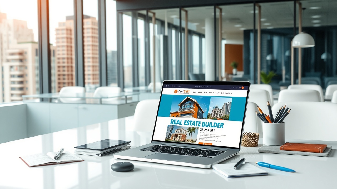 Real Estate Website Builder — real estate workflow illustration