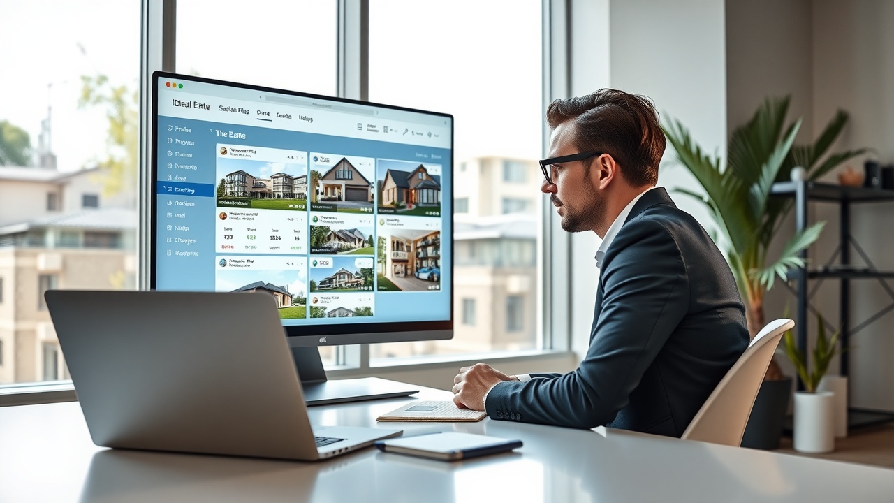 IDX Website Builder For Real Estate — real estate workflow illustration
